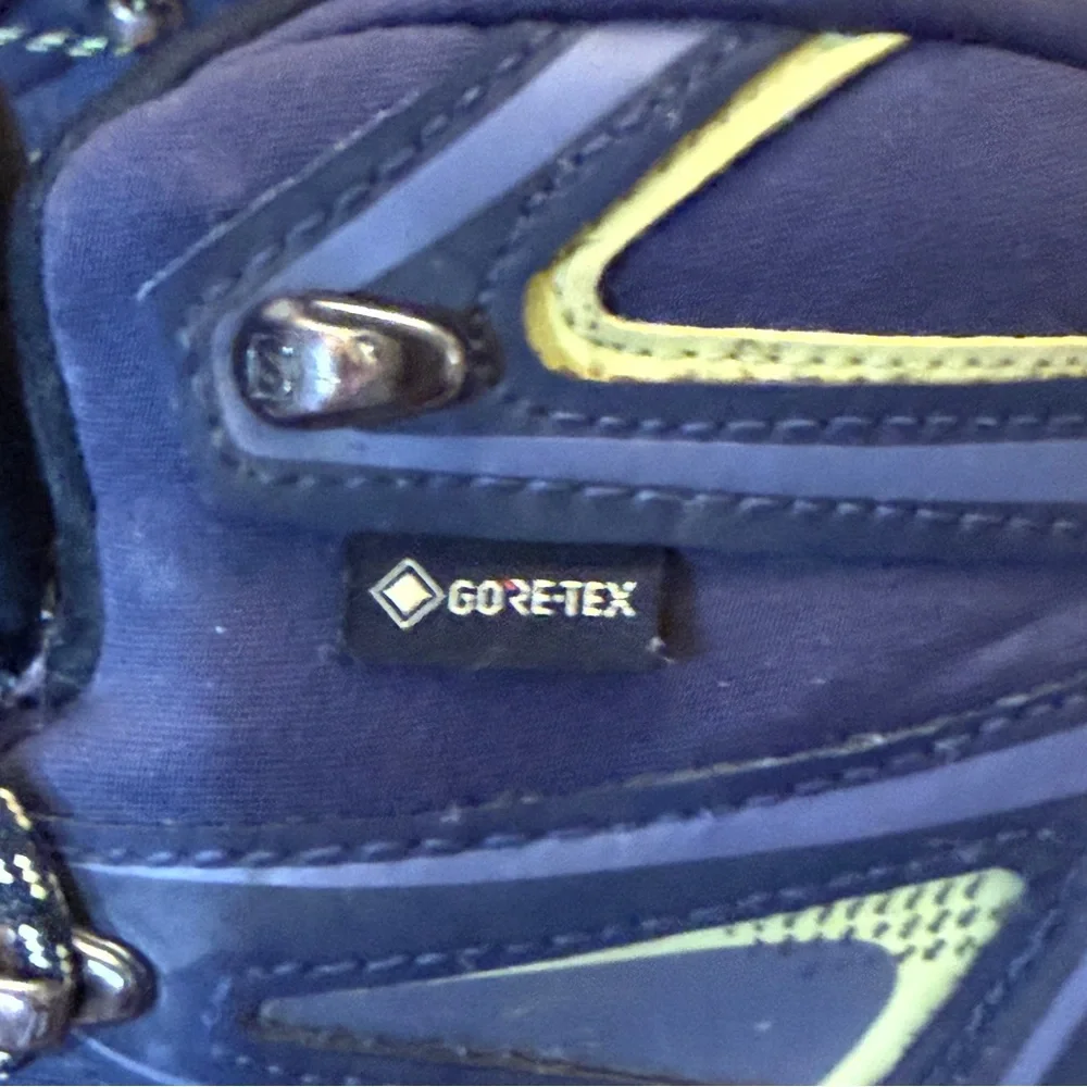 Salomon X Ultra 3 Mid Top‎ GTX Womens 9 Blue Hiking Boots 398691 READ